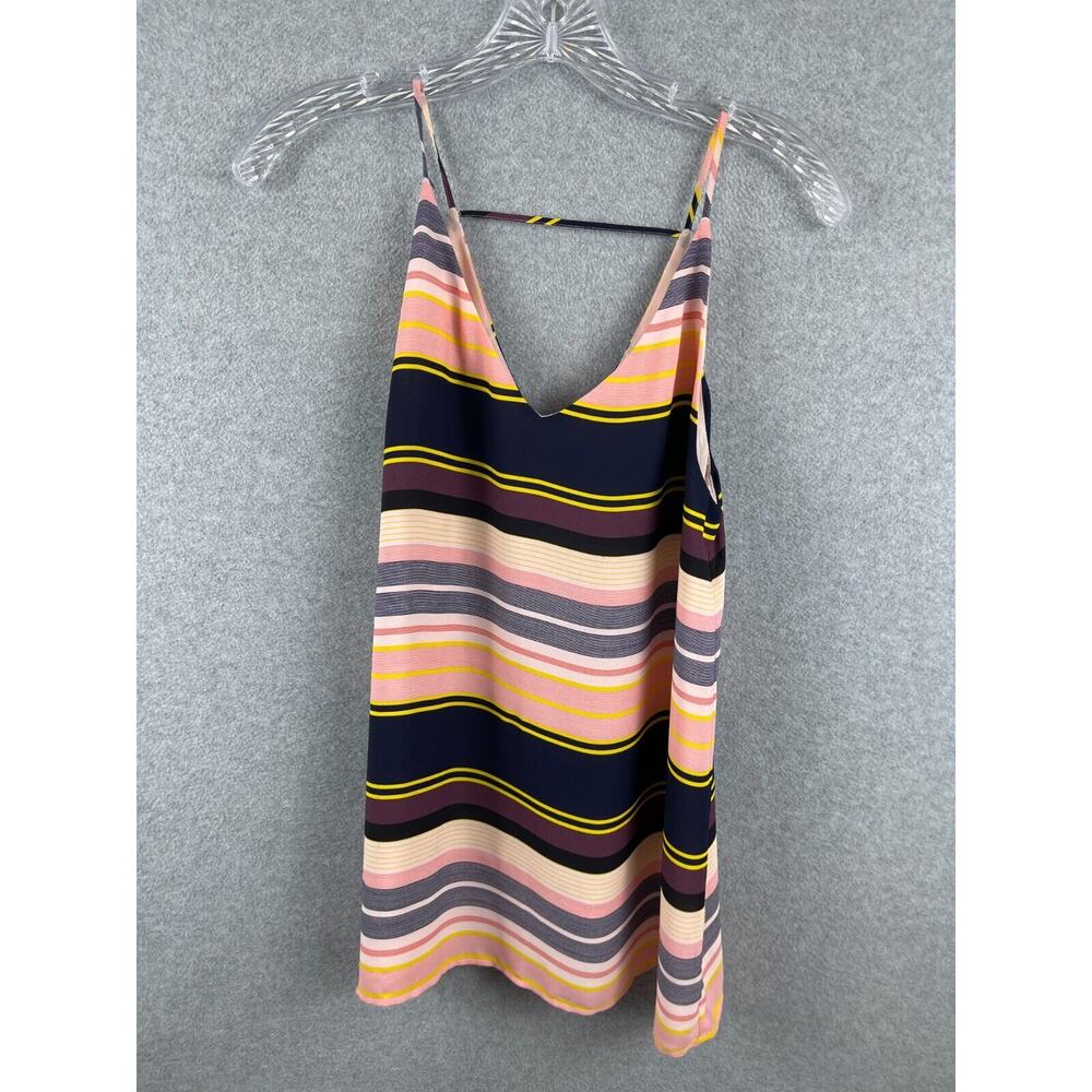 LOFT Women's Striped Blouse Spaghetti Strap Tank Top Size‎ S Career Summer